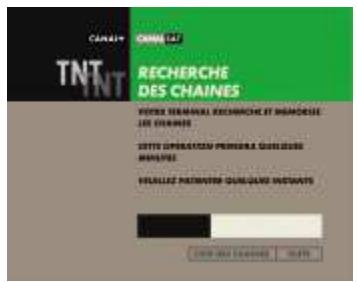 CANAL PLUS DUAL-T - → ETAPE B : MEMORISATION DES CHAINES DE LA TNT - 1