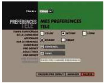 CANAL PLUS DUAL-T - PREFERENCES TELE - 1