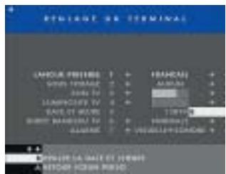 CANAL PLUS MEDIASAT - Ce menu vous permet de spécifique vos préférences. - 2