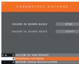 CANAL PLUS MEDIASAT - LES PARAMETRES ANTENNE - 1