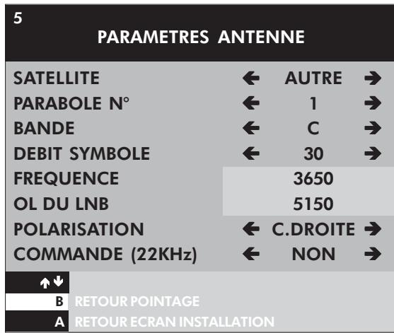 CANAL PLUS PHILIPS DIGITAL SATELLITE RECEIVER - Paramètres antenné : - 2