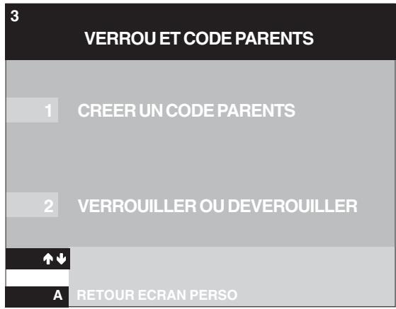 CANAL PLUS PHILIPS DIGITAL SATELLITE RECEIVER - Créer ou modifier un code parents - 1