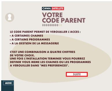 CANAL PLUS PILOTIME - PARAMETRAGE DE L'ANTENNE - 2