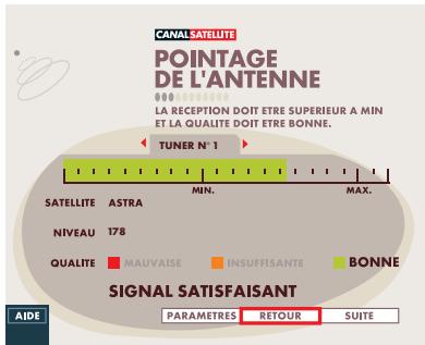 CANAL PLUS PILOTIME - POINTAGE DE L'ANTENNE - 2