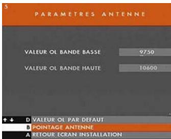 CANAL PLUS DECODEUR DE TYPE 1 - LES PARAMETRES ANTENNE - 1