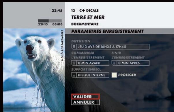 CANAL PLUS DECODEUR LE CUBE - PROGRAMMEZ UN ENREGISTREMENT - 1