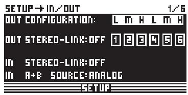 BEHRINGER DCX2496 - Le menu SETUP - 1