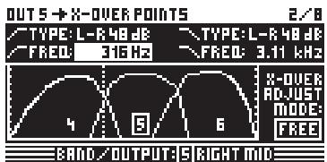BEHRINGER DCX2496 - X-OVER POINTS - 1
