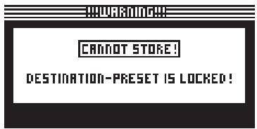 BEHRINGER DCX2496 - Le menu STORE - 3