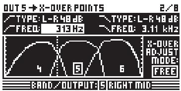 BEHRINGER DCX2496 - Réglage des fréquences de coupure - 1