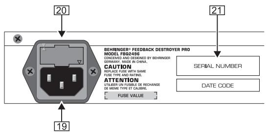 BEHRINGER FBQ2496 - COMMANDES ET ConnEXIONS - 4