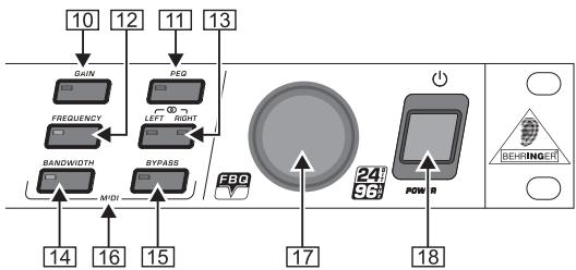 BEHRINGER FBQ2496 - COMMANDES ET ConnEXIONS - 3