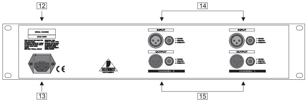 BEHRINGER T1951 - Commandes et connexions - 5