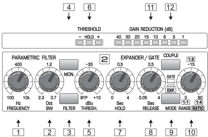 BEHRINGER XR4400 - Section EXPANSEUR/GATE - 1