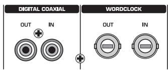 BEHRINGER DDX 3216 - Entrées/sorties numériques S/PDIF et wordclock - 1