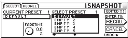 BEHRINGER DDX 3216 - Charger des Snapshots - 1