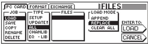 BEHRINGER DDX 3216 - Mémoriser des fichiers sur une carte PC - 1