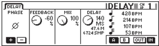 BEHRINGER DDX 3216 - Menu DELAY - 1