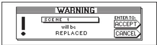 BEHRINGER DDX 3216 - CONFIRMATION ON OVERWRITE - 1