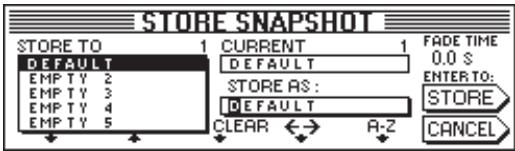 BEHRINGER DDX 3216 - Sauvegarder des snapshots - 1