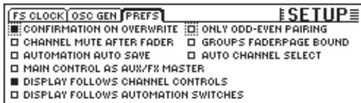 BEHRINGER DDX 3216 - Page PREFS - 1