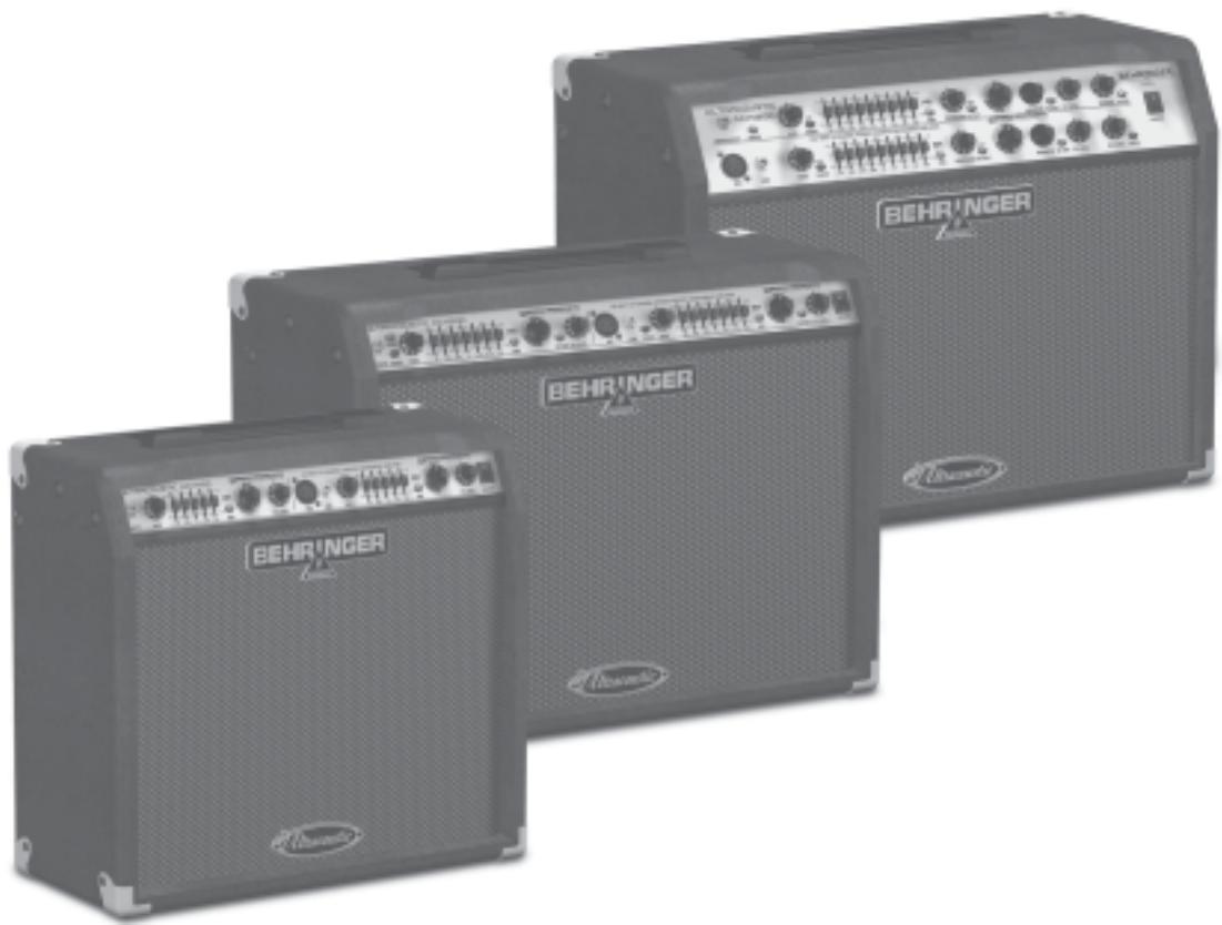 BEHRINGER ACX900 - Manuel d'utilisation - 1