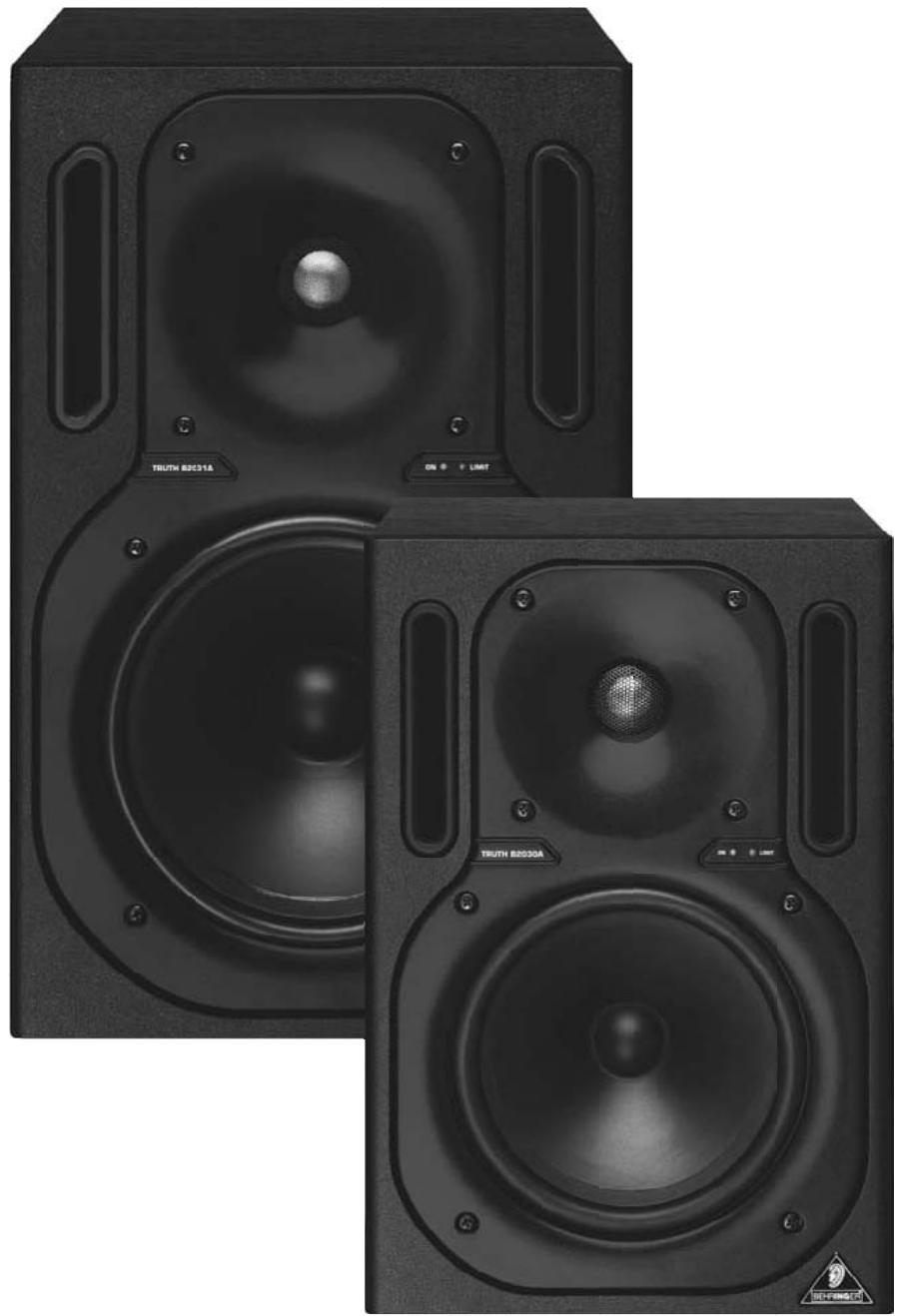 BEHRINGER B2031A - Manuel d'utilisation - 1