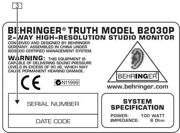 BEHRINGER B2031P - CONNEXIONS - 1