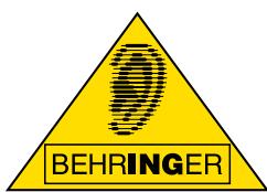 BEHRINGER B215XL - Table des matières - 1