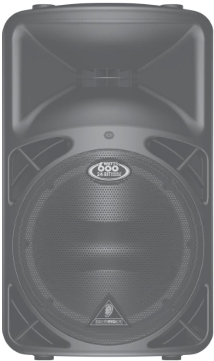 BEHRINGER B412DSP - Manuel d'utilisation - 1