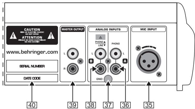 BEHRINGER BCD3000 - Panneau arrête - 1