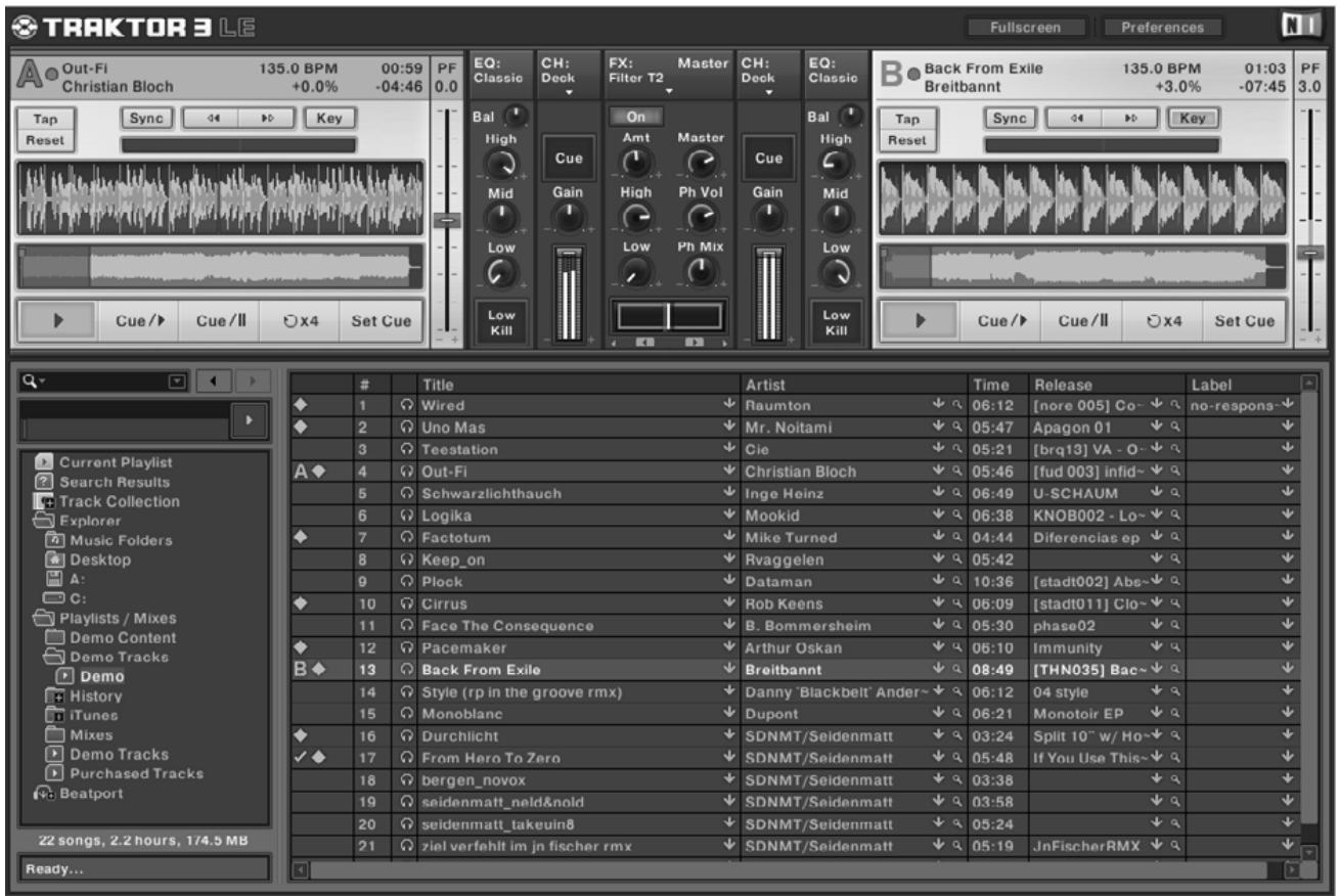 BEHRINGER BCD3000 - Le logiciel TRAKTOR 3 LE - 1