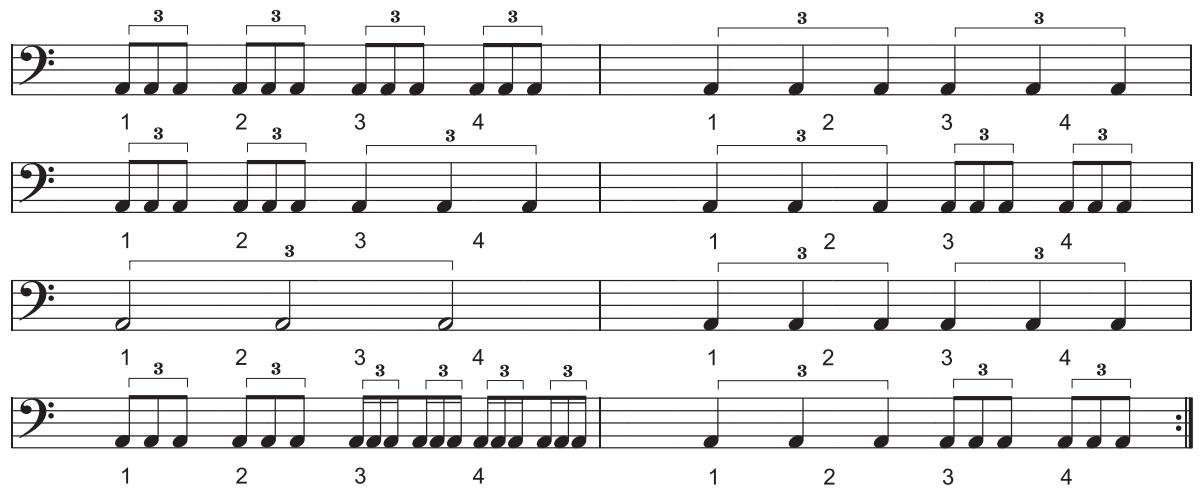 BEHRINGER BT108 BASSPACK - Exercice de rythme 2 : - 1