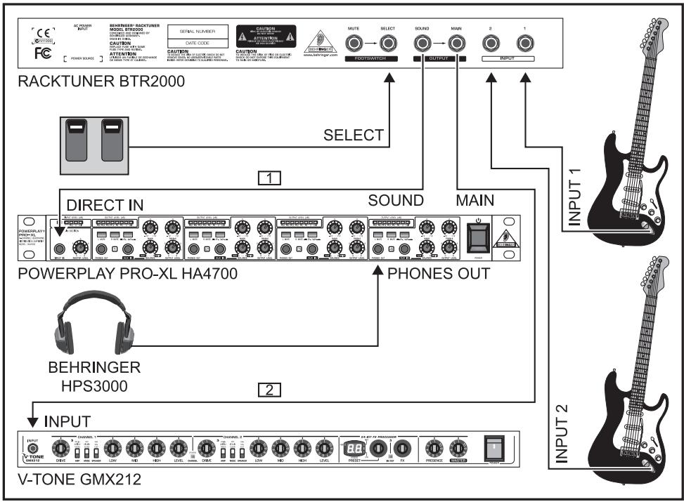 BEHRINGER BTR2000 - EXAMPLES D'UTILISATION - 3