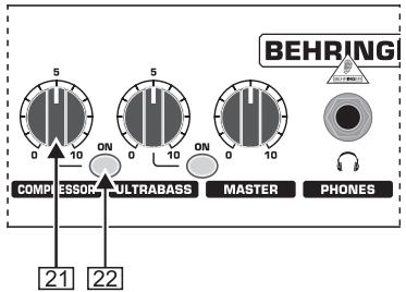 BEHRINGER BXL - 2.COMMANDES ET CONNEXIONS - 6
