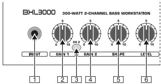 BEHRINGER BXL - 2.COMMANDES ET CONNEXIONS - 1