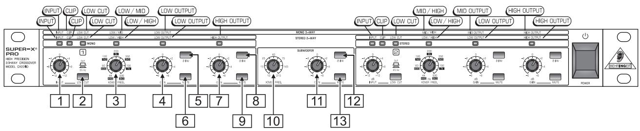 BEHRINGER CX2310 - Configuration 2 voies stéreo avec signal subwoofer séparé - 1