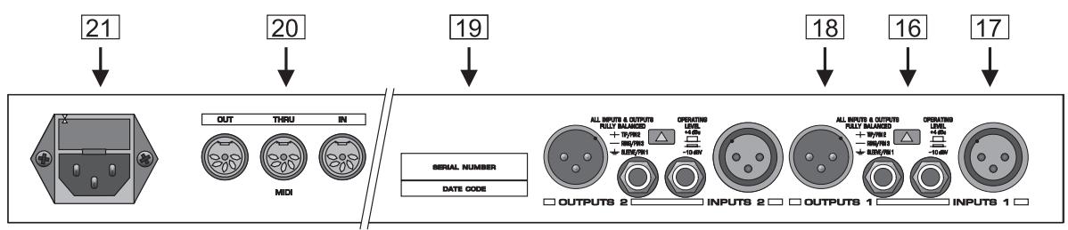 BEHRINGER DSP1000P - Combinaisons de touches - 1
