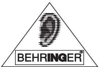 BEHRINGER DSP1000P - Notice d'utilisation - 1