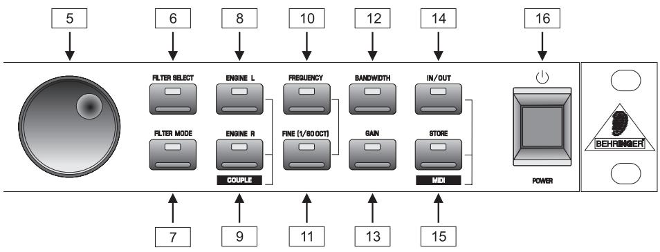 BEHRINGER DSP1124P - COMMANDES ET ConnEXIONS - 2