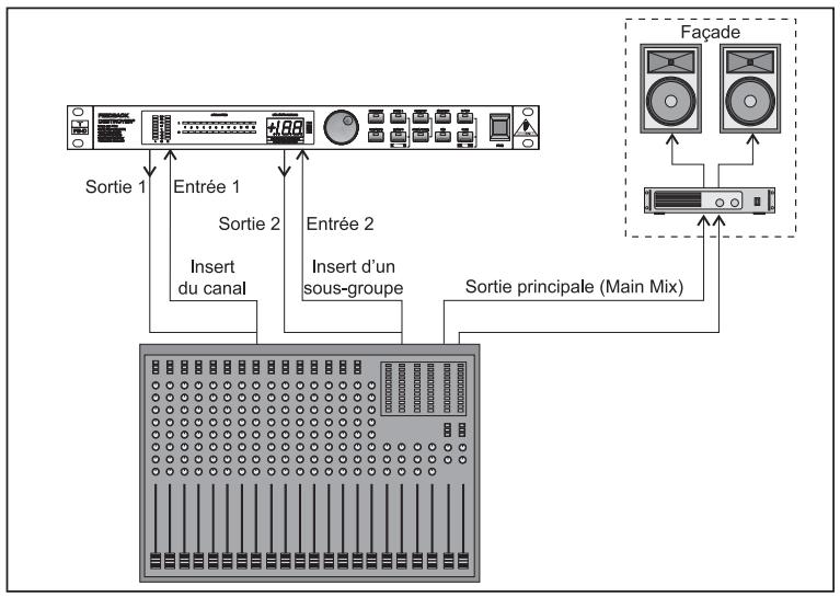 BEHRINGER DSP1124P - Câblage du FEEDBACK DESTROYER PRO en façon - 1