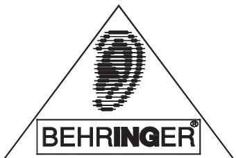 BEHRINGER DSP1124P - Notice d'utilisation - 1