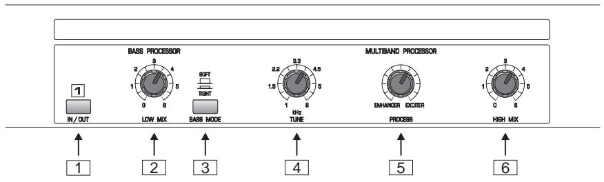 BEHRINGER EX2200 - Section processeur de basses et proceseur multibande - 1