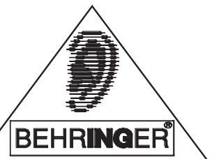 BEHRINGER EX2200 - Notice d'utilisation - 1