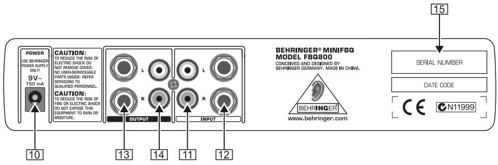 BEHRINGER FBQ800 - Panneau arrête - 1