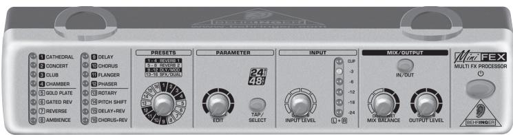 BEHRINGER FEX800 - Manuel d'utilisation - 1
