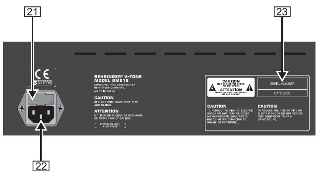 BEHRINGER GM212 - 2.COMMANDES ET CONNEXIONS - 2