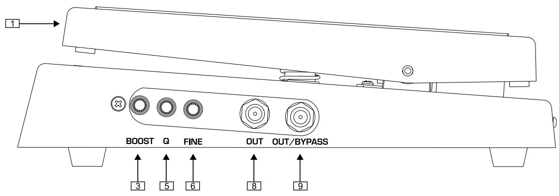 BEHRINGER HB01 - CÁBLAGE DE LA PEDALE WAH-WAH - 2