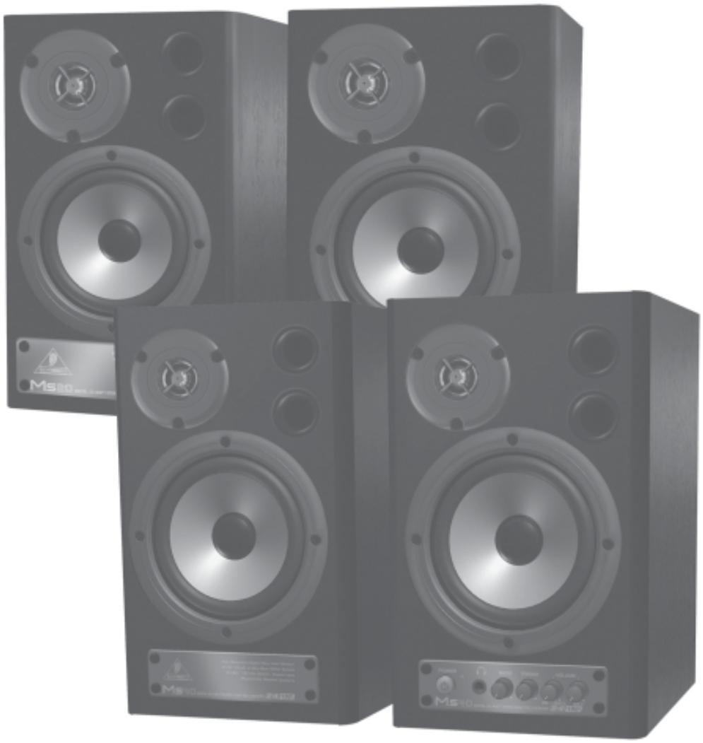 BEHRINGER MS20 - Manuel d'utilisation - 1