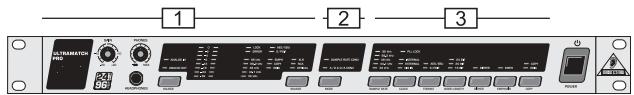 BEHRINGER SRC2496 - FACE AVANT de l'ULTRAMATCH PRO - 1